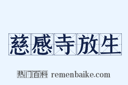 慈感寺放生是什么意思的图片